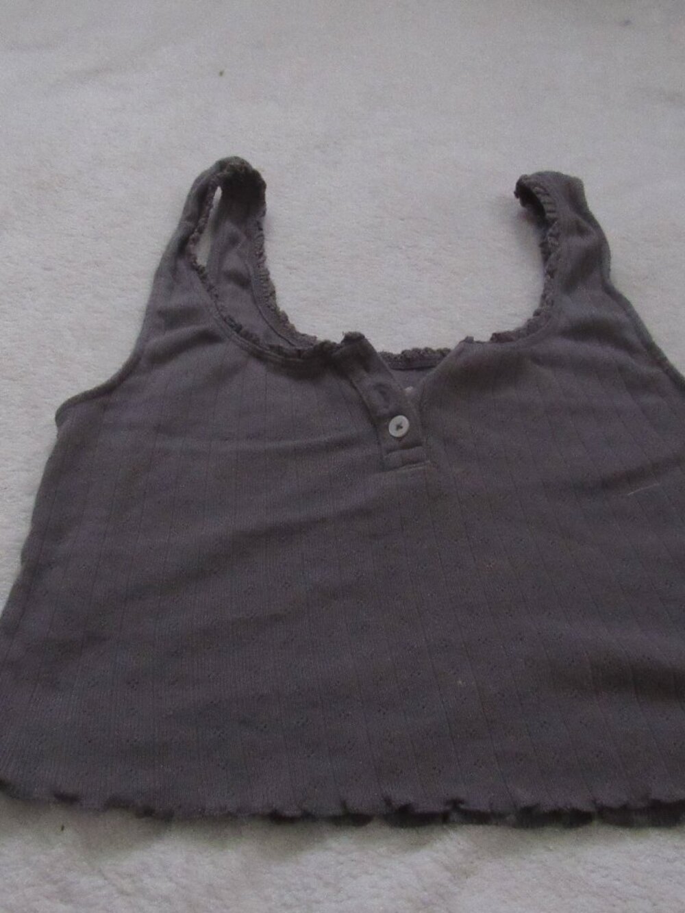 American Eagle Gray Crop Top Size Small USED